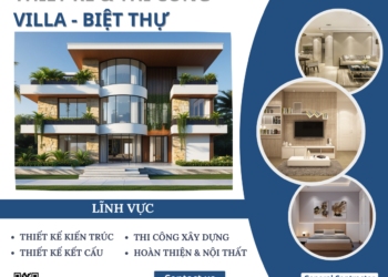 Thi công biệt thự villa TPHCM – Tổng thầu thiết kế & thi công trọn gói